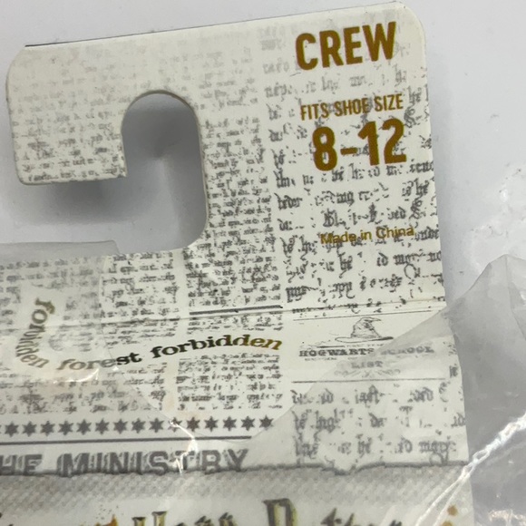 Bioworld Harry Potter Men's Crew Socks "I Solemnly Swear" Blue Size 8-12 - Picture 3 of 3